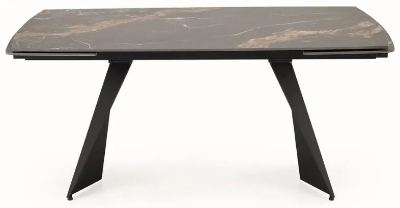 Armani bővíthető étkezőasztal fekete 165-241cm