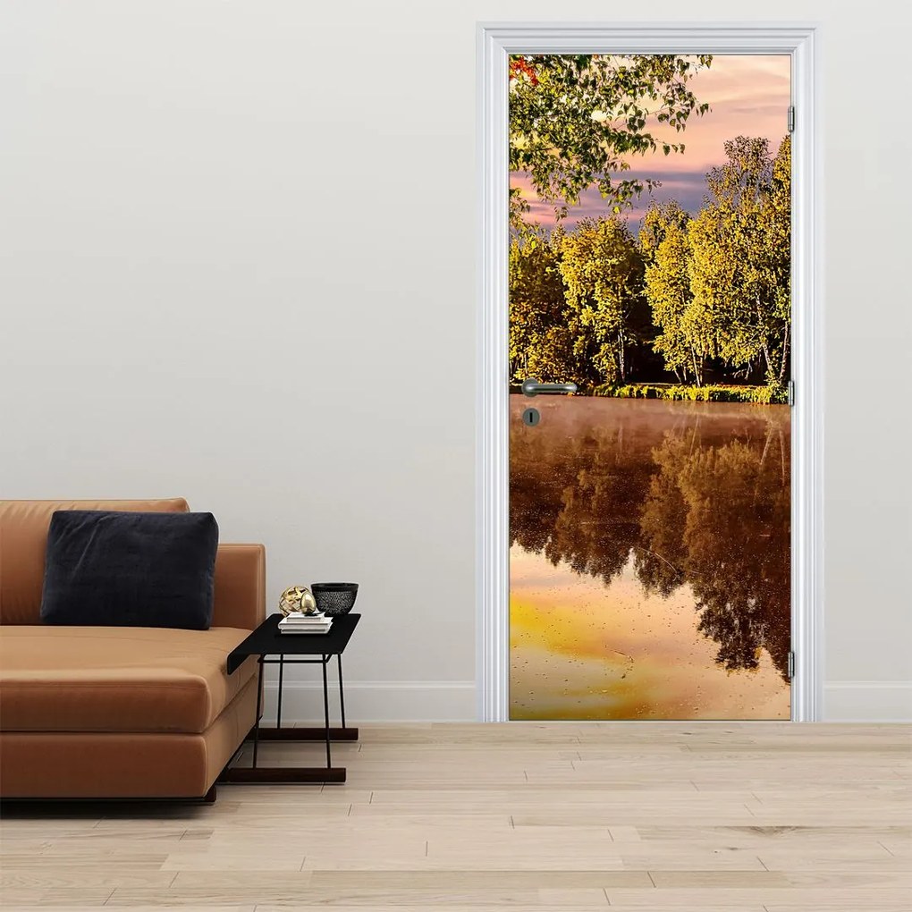 Fotótapéta ajtóra - A folyó mögött (95x205cm)