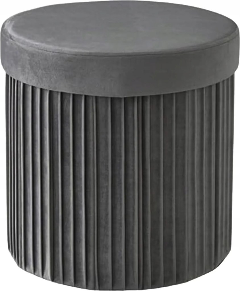 Bársony Zsámoly Tároló Puff Glamour Tároló