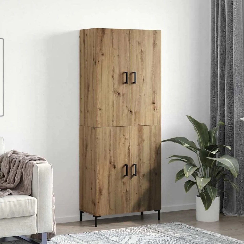 Magasfiú kézműves tölgy 69.5 x 34 x 180 cm Faanyag