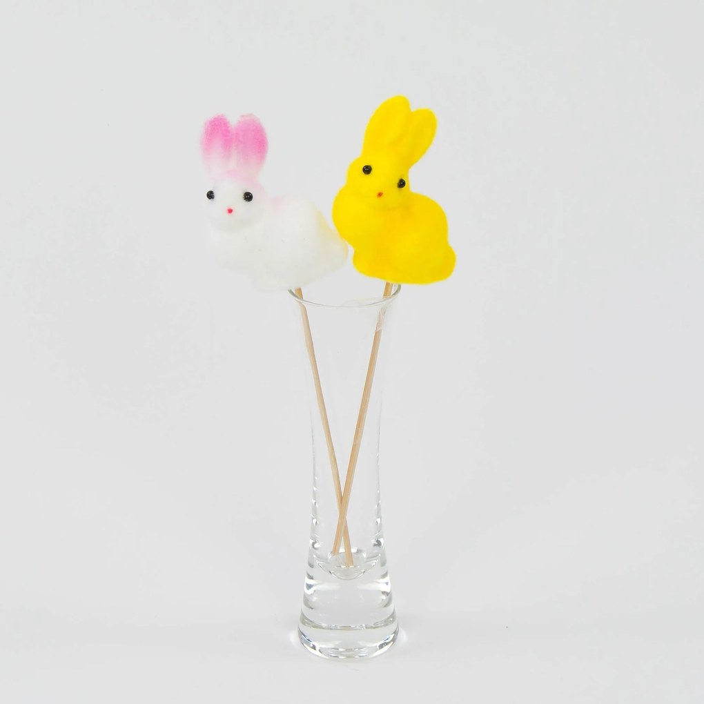 6x Húsvéti nyuszi figura csúcs dekoráció szent nyuszi 21cm