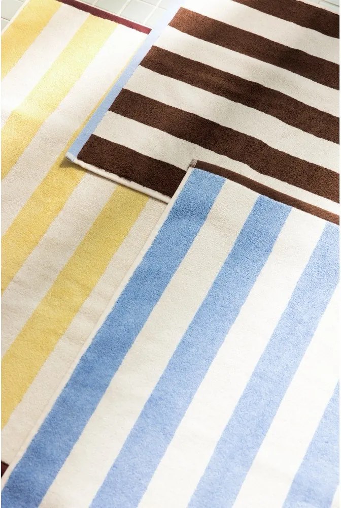 Kék textil fürdőszobai kilépő 50x80 cm Gobo – noo.ma