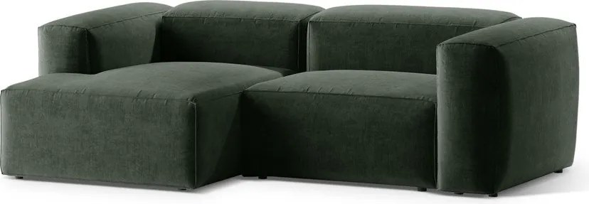 Zöld sarokkanapé (bal oldali-heverő résszel) Bergamo – Cosmopolitan Design