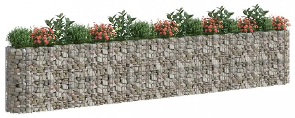 horganyzott vas gabion magaságyás 540x50x100 cm