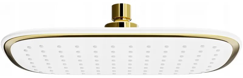 Mexen D-49 esőztető 25x29 cm, fehér/arany - 79749-25