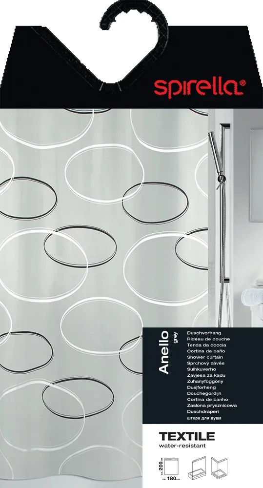Zuhanyfüggöny 180x200 cm Anello – Spirella