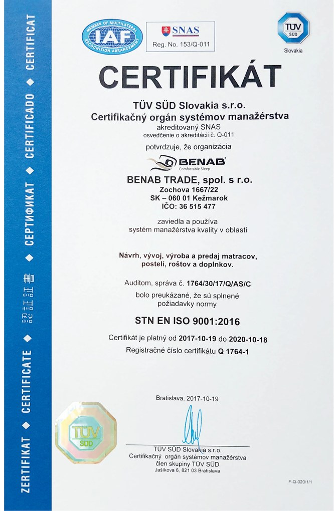 Táskarugós matrac Persefona S2000 200x180 cm (T4/T3). 763558