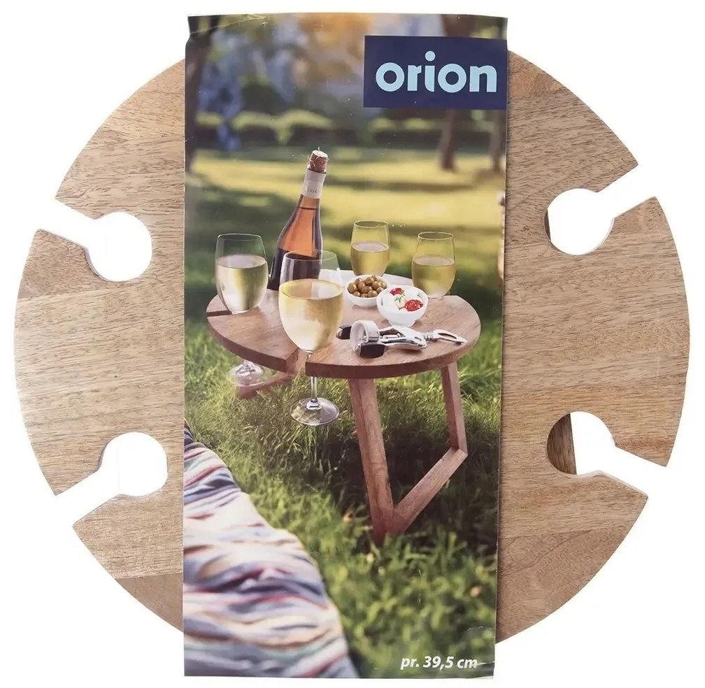 Orion Piknikasztal/tálca mangófából, 39,5 x 24,5 cm