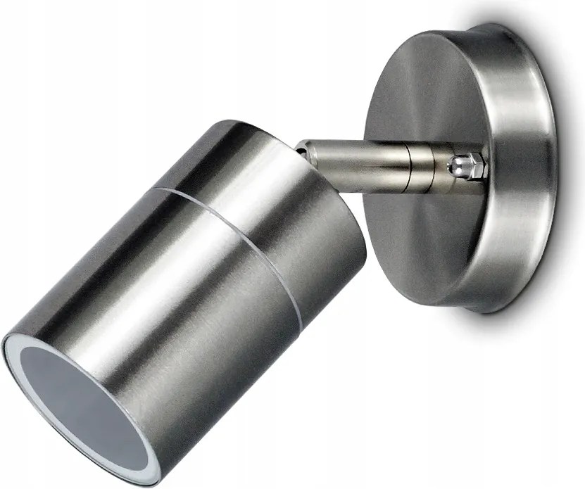 Kültéri Fali Lámpa Led Kerti Spot Homlokzati GU10 Inox Szatén