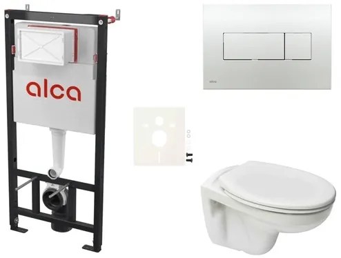 Fali WC szett Alca előtétfalas szereléshez + Ceramia S-Line Pro WC SIKOASP5