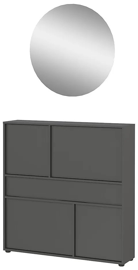 Antracitszürke előszoba bútor Ameca 2.0 – Germania