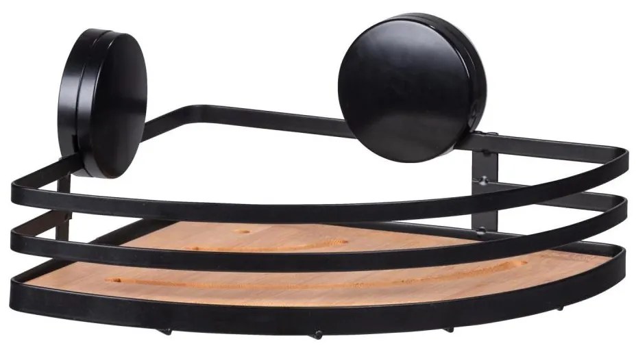 WENKO 24980800-ALBA polc 27,3x21 cm fekete/barna