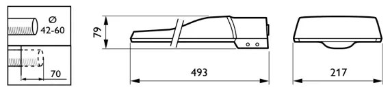 Philips - LED Utcai világítás CORELINE MALAGA LED/69W/230V 4000K IP65