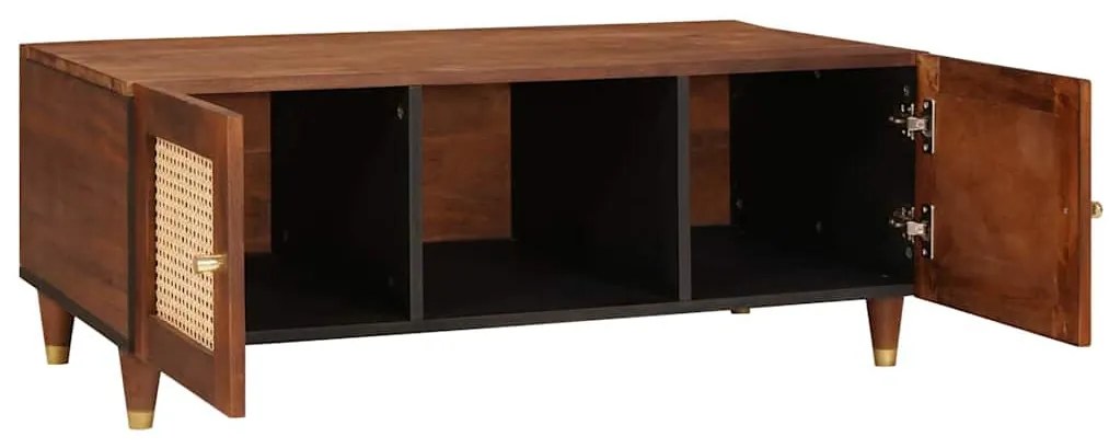 Dohányzóasztalok Barna 100 x 54 x 40 cm Kanna és tömör mango fa