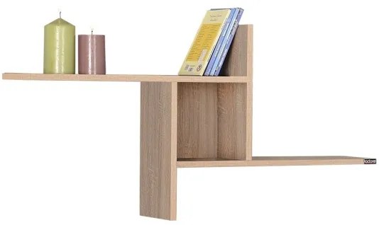 Fali polc 50x100 cm barna