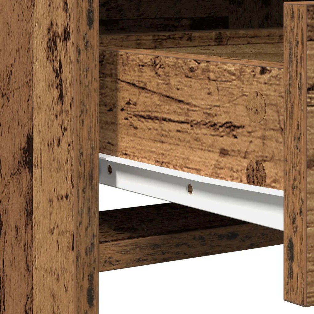 Sminkasztal Készlet 2 pcs Régi fa 50 x 41 x 135 cm Faanyag