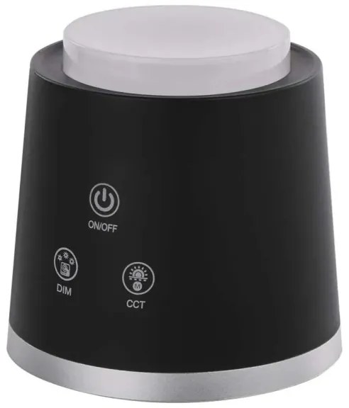 LED Dimmelhető újratölthető asztali lámpa 4in1 LED/6W/3,7V 3000K/4000K/6500K fekete