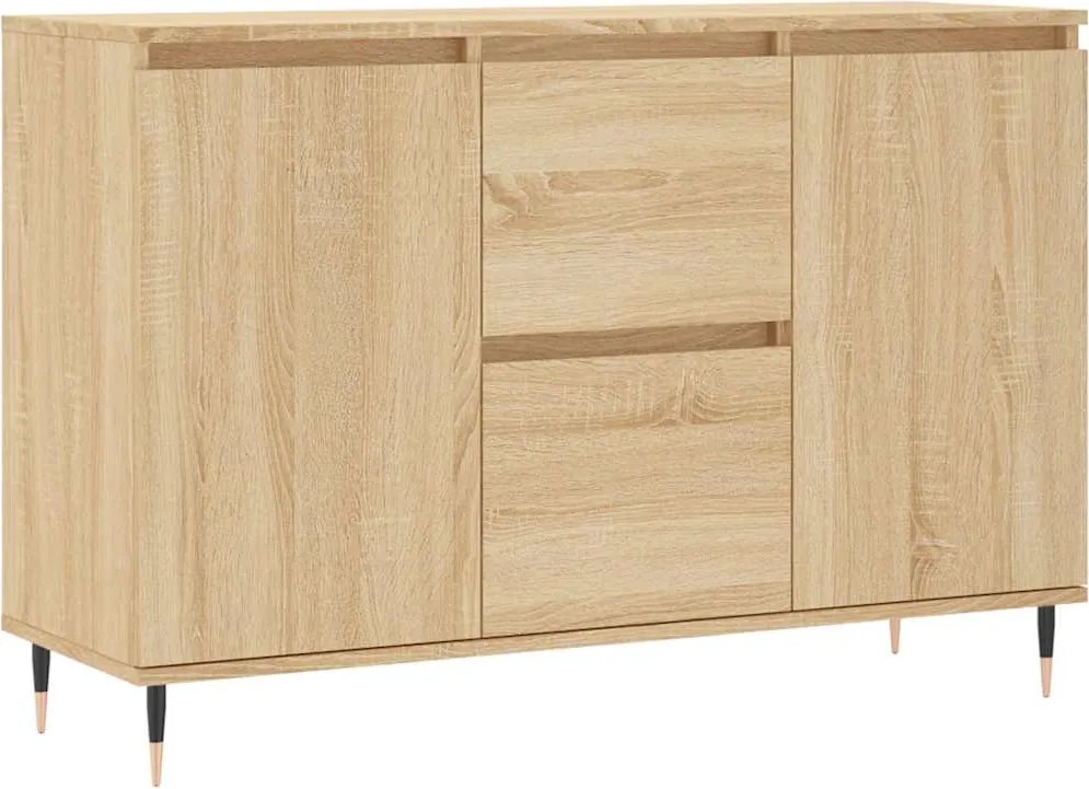 vidaXL sonoma tölgy színű szerelt fa tálalószekrény 101,5 x 35 x 70 cm