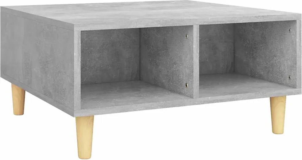 vidaXL betonszürke szerelt fa dohányzóasztal 60 x 60 x 30 cm