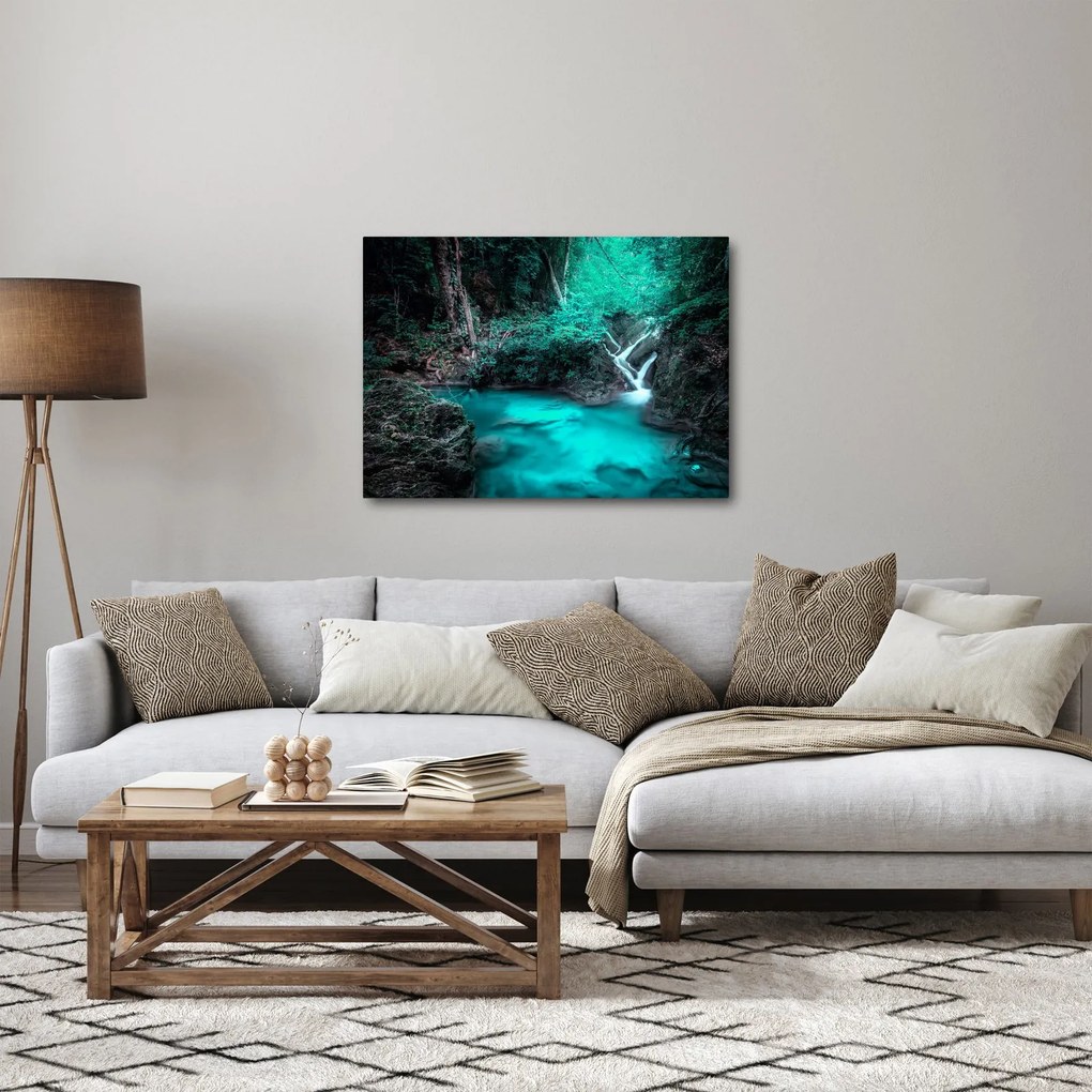 Kép - Türkiz tó (70x50 cm)