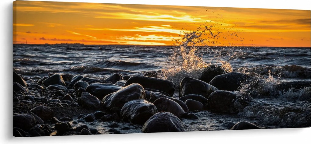 A tenger hullámai képe (120x50 cm)