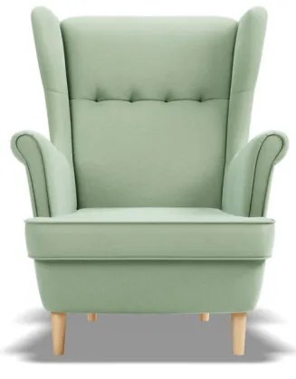 Uszak Mini fotel, bársony, zöld