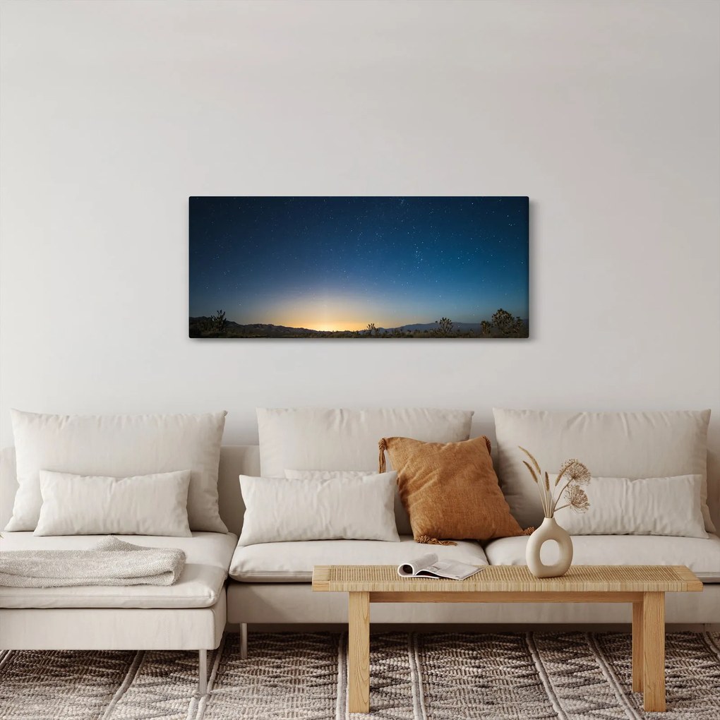 Kép - Éjszaki ég az út felett (120x50 cm)