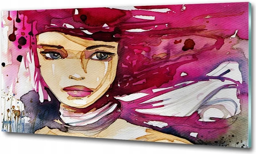 Fotó-üvegkép Absztrakt nő 100x70