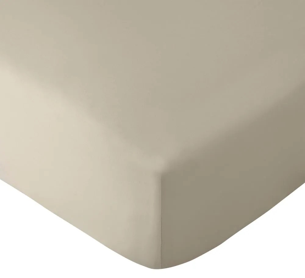 Bézs gumis lepedő 185x200 cm So Soft Non-Iron – Catherine Lansfield