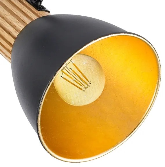 Brilagi - Spotlámpa ODENSE 3xE14/10W/230V kaucsukfa/fekete