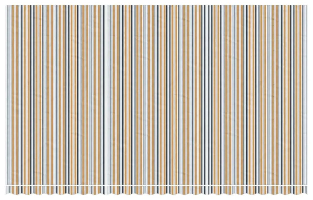 Többszínű csíkos pótszövet napellenzőhöz 6 x 3,5 m