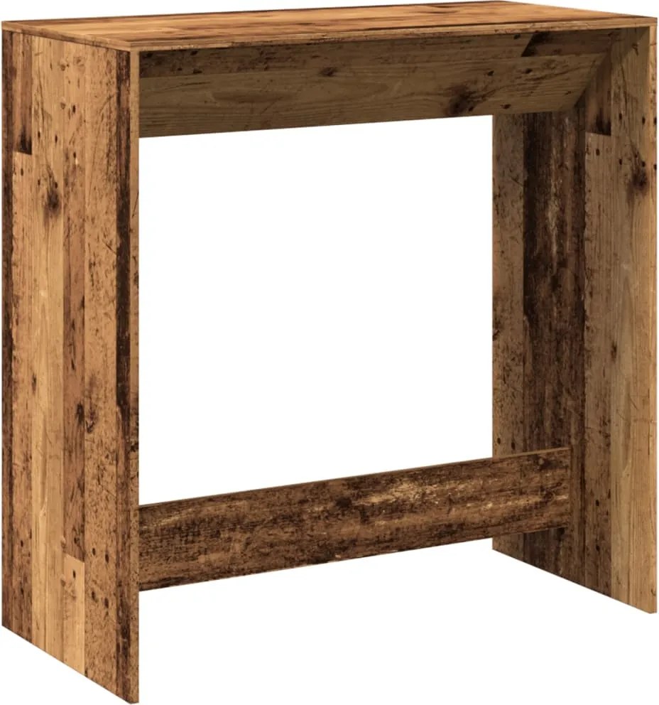 vidaXL antik fa színű szerelt fa bárasztal 102 x 50 x 103,5 cm