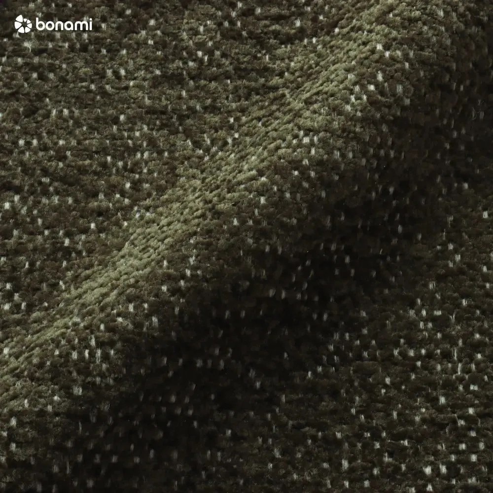 Zöld zsenília kinyitható-tárolóhelyes sarokkanapé (jobb oldali-U alakú) Everest – Bobochic Paris