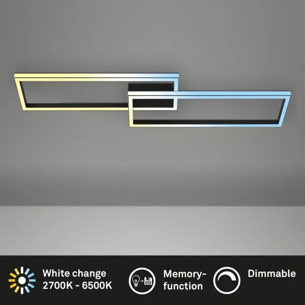 Briloner 3761015 - Dimmelhető mennyezeti LED lámpatest LED/45W/230V 2700-6500K + távirányító fekete