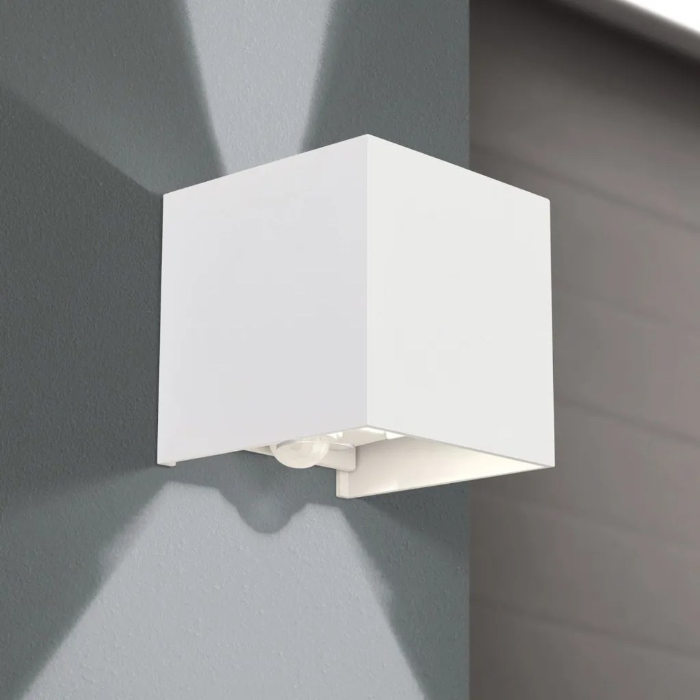 ORION-AL 11-1314 Cube-s modern kültéri fali lámpa mozgásérzékelővel 1x13W 700Lm 3000K IP54