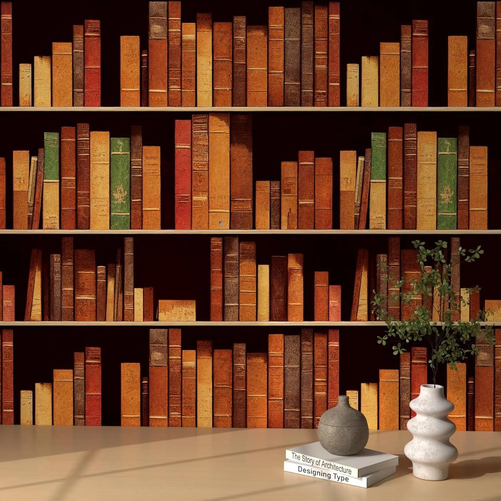 Tapéta Furnér Falimatrica 3D hatás Könyvtár 44,5x700 cm