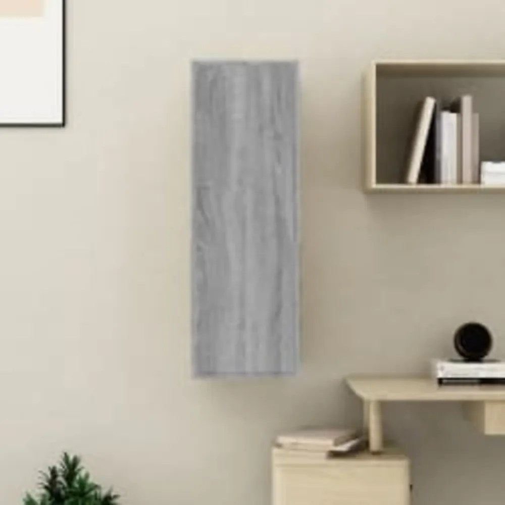 szürke sonoma színű szerelt fa TV-szekrény 30,5 x 30 x 90 cm