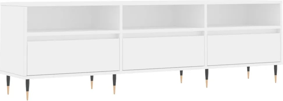 vidaXL fehér szerelt fa TV-szekrény 150 x 30 x 44,5 cm
