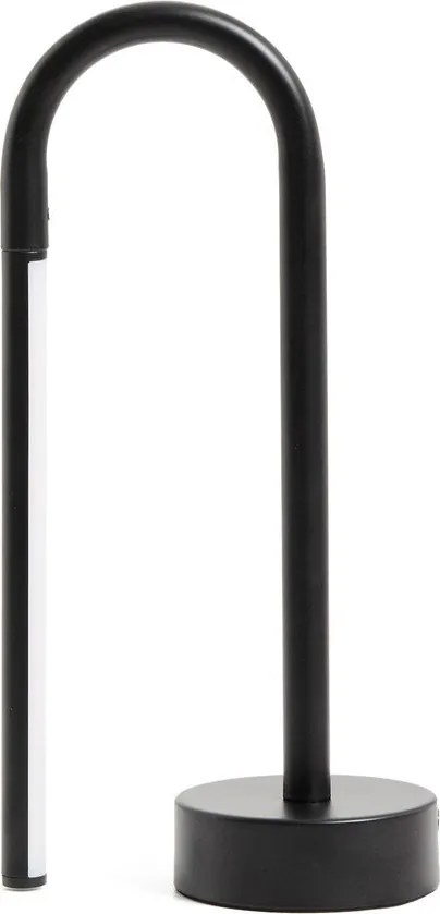 Fekete fém LED asztali lámpa (magasság 30 cm) Bow – Kave Home