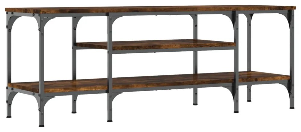 vidaXL sonoma tölgy színű szerelt fa és vas TV-szekrény 121x35x45 cm