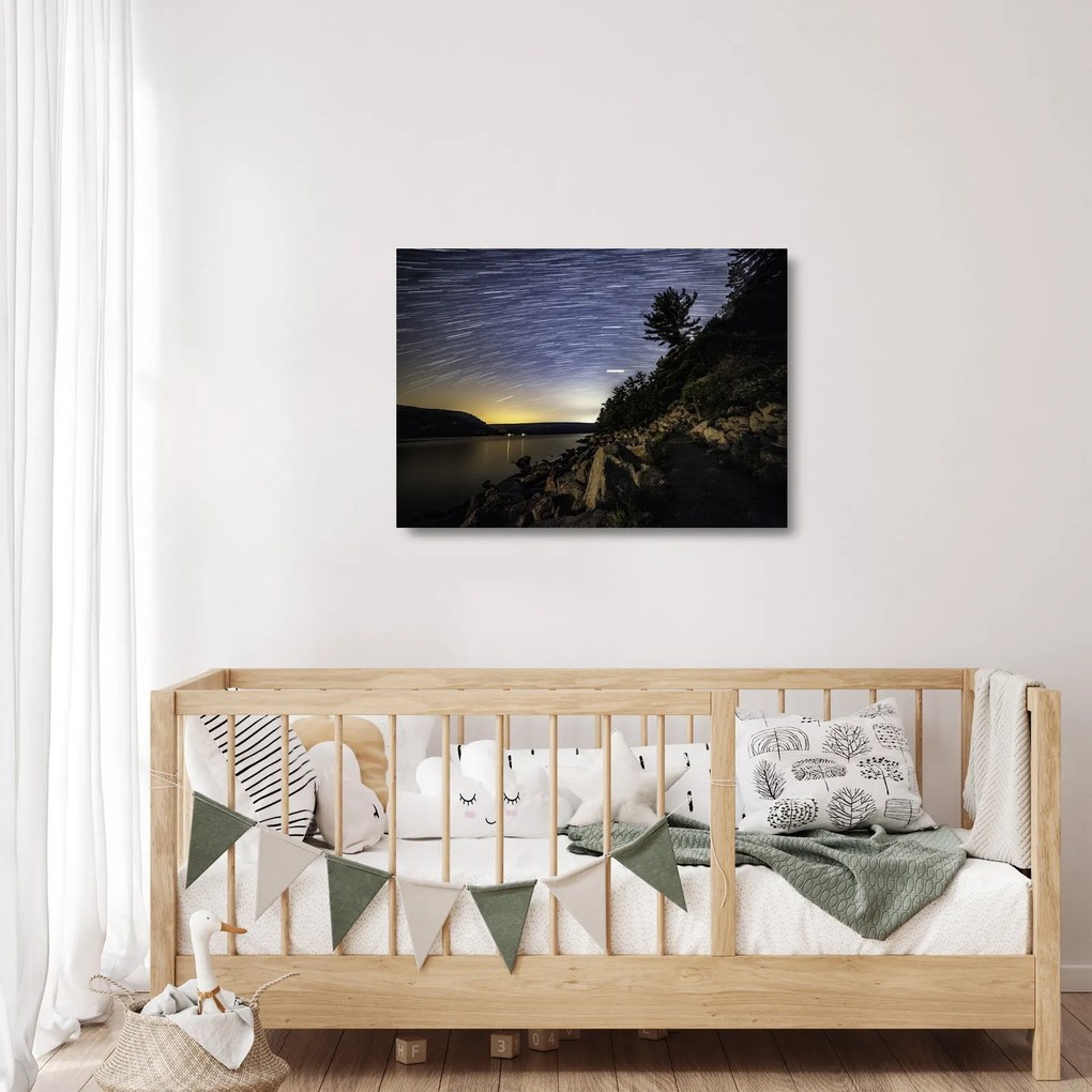 Kép - naplemente égbolt (üvegen) (70x50 cm)