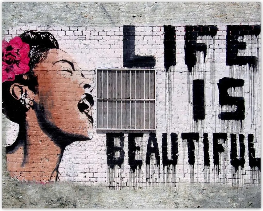 Poszterek 50x40 Life is Beautiful Banksy