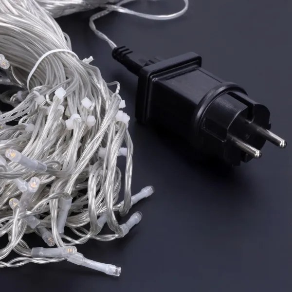 Brilagi - LED kültéri karácsonyi fényfüzér 360xLED/8 üzemmód 14m IP44 meleg fehér jégcsapok