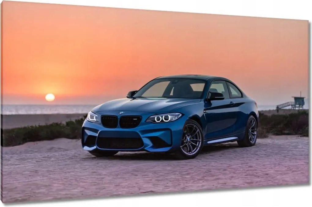 Vászonkép 120x70 Tájkép Bmw Naplemente