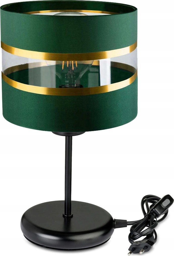 Éjjeli lámpa Asztali lámpa loft led E27 lámpabúra zöld