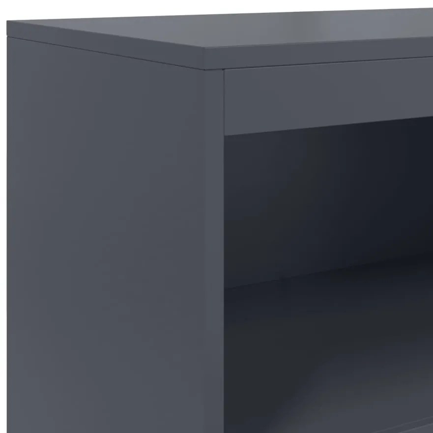 vidaXL antracitszürke acél magasszekrény 68,5 x 38,5 x 123,5 cm