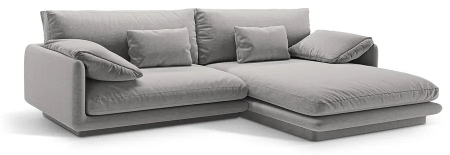 Világosszürke sarokkanapé (jobb oldali) Torino – Micadoni Home