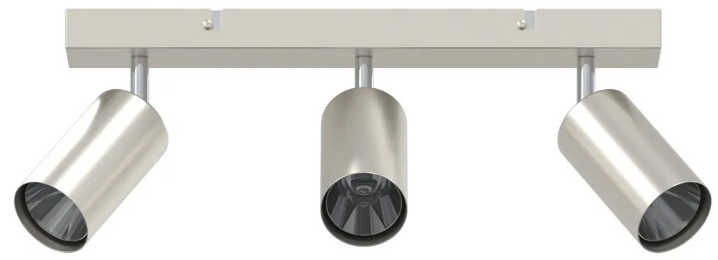 Mennyezeti Spotlámpa 3 Irányban Állítható Brushed Nickel GU10