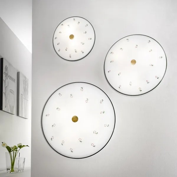 Kolarz 731.U13.4.70- Mennyezeti lámpa NONNA 3xE27/60W/230V pr.42 cm zöld/réz