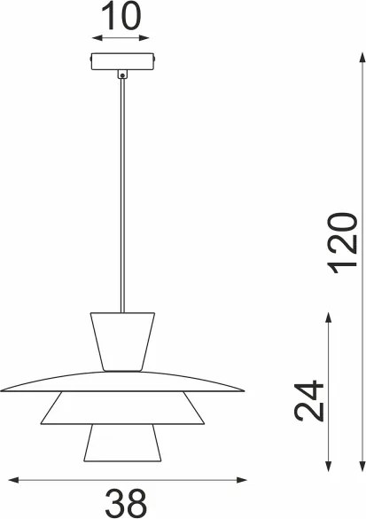 PLATO kábeles függőlámpa 1xE27/15W/230V bézs